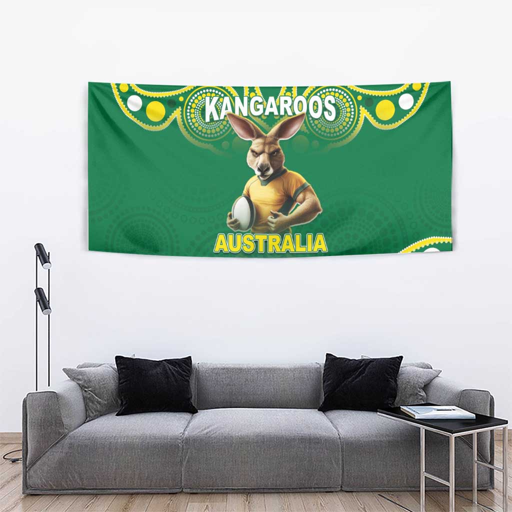 Australia Rugby Custom Tapestry Kangaroos Make History Pacific Champions LT05 - Vibe Hoodie Shop