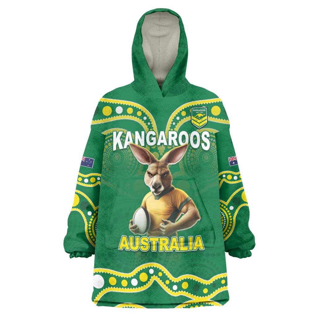 Australia Rugby Custom Wearable Blanket Hoodie Kangaroos Make History Pacific Champions LT05 - Vibe Hoodie Shop