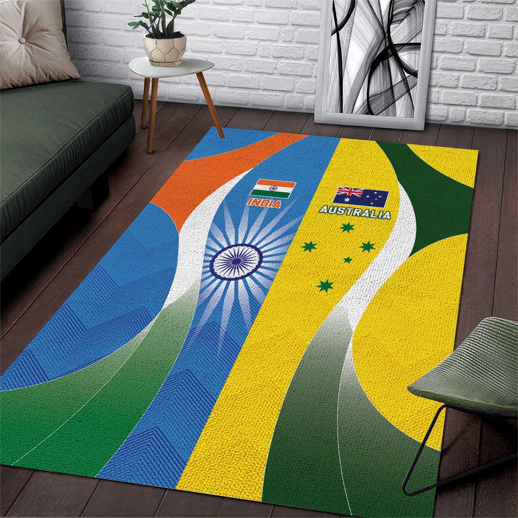 India Vs Australia Cricket Area Rug Final Matchup - Vibe Hoodie
