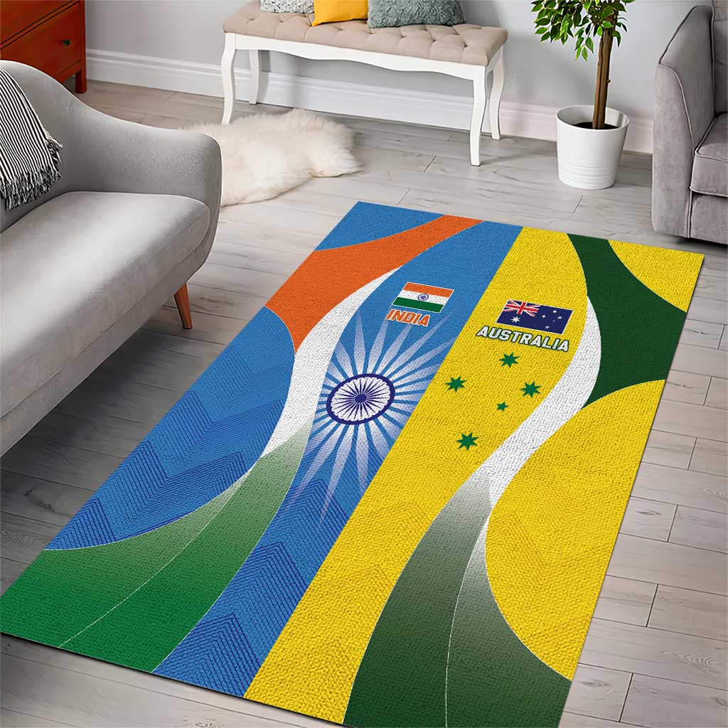 India Vs Australia Cricket Area Rug Final Matchup - Vibe Hoodie