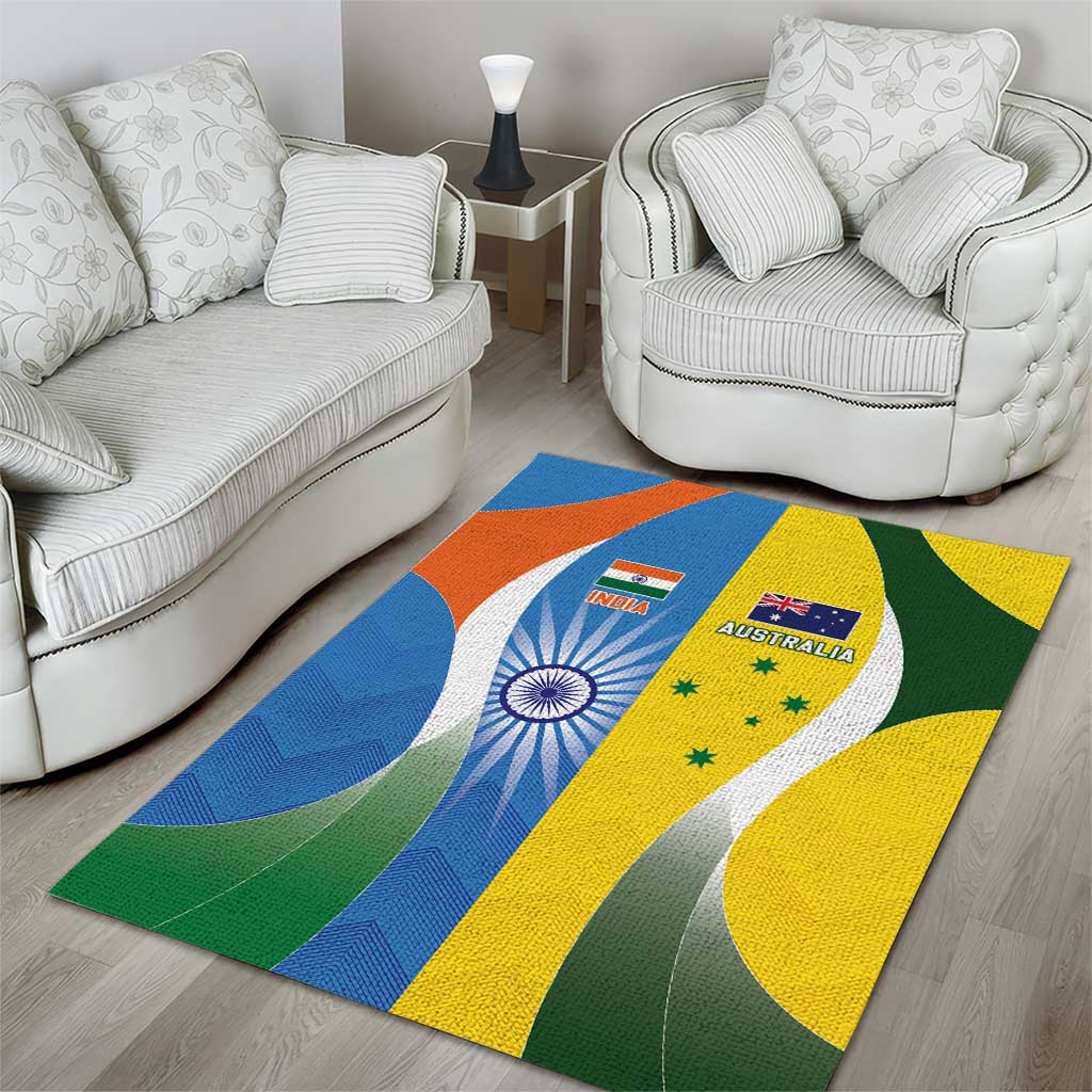 India Vs Australia Cricket Area Rug Final Matchup - Vibe Hoodie