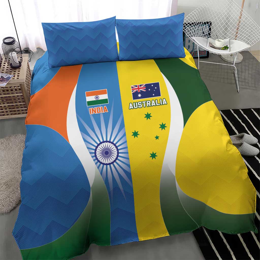 India Vs Australia Cricket Bedding Set Final Matchup - Vibe Hoodie