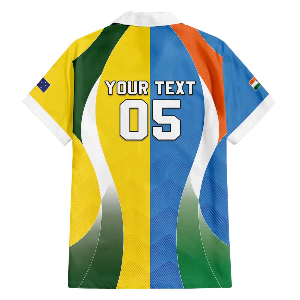 Custom India Vs Australia Cricket Family Matching Long Sleeve Bodycon Dress and Hawaiian Shirt Final Matchup - Vibe Hoodie