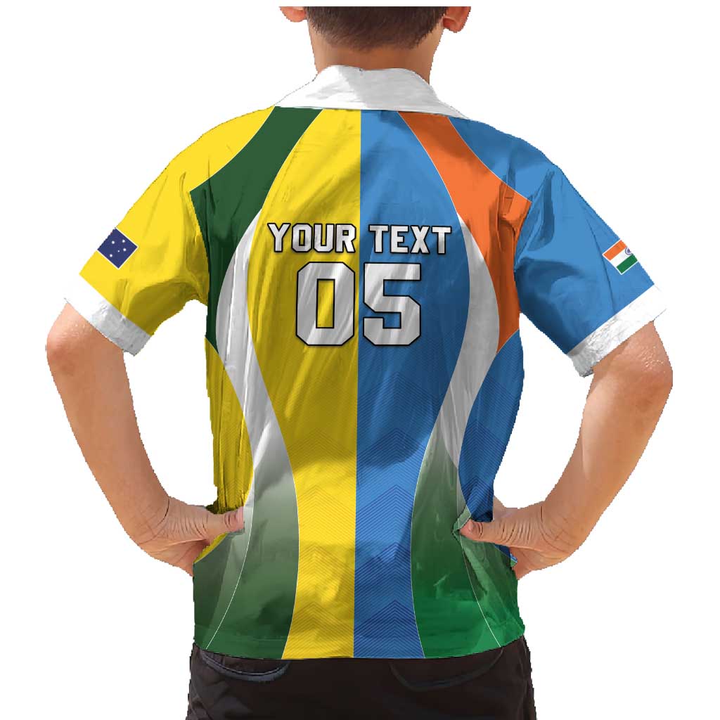 Custom India Vs Australia Cricket Family Matching Mermaid Dress and Hawaiian Shirt Final Matchup - Vibe Hoodie