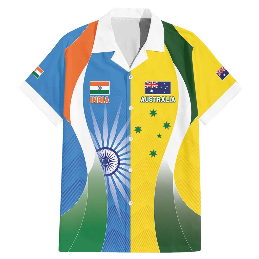 Custom India Vs Australia Cricket Family Matching Mermaid Dress and Hawaiian Shirt Final Matchup - Vibe Hoodie