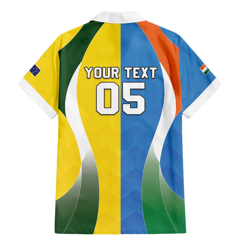 Custom India Vs Australia Cricket Family Matching Mermaid Dress and Hawaiian Shirt Final Matchup - Vibe Hoodie