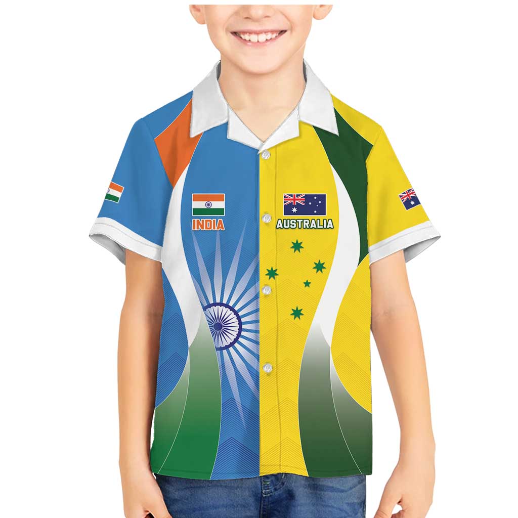 Custom India Vs Australia Cricket Family Matching Mermaid Dress and Hawaiian Shirt Final Matchup - Vibe Hoodie