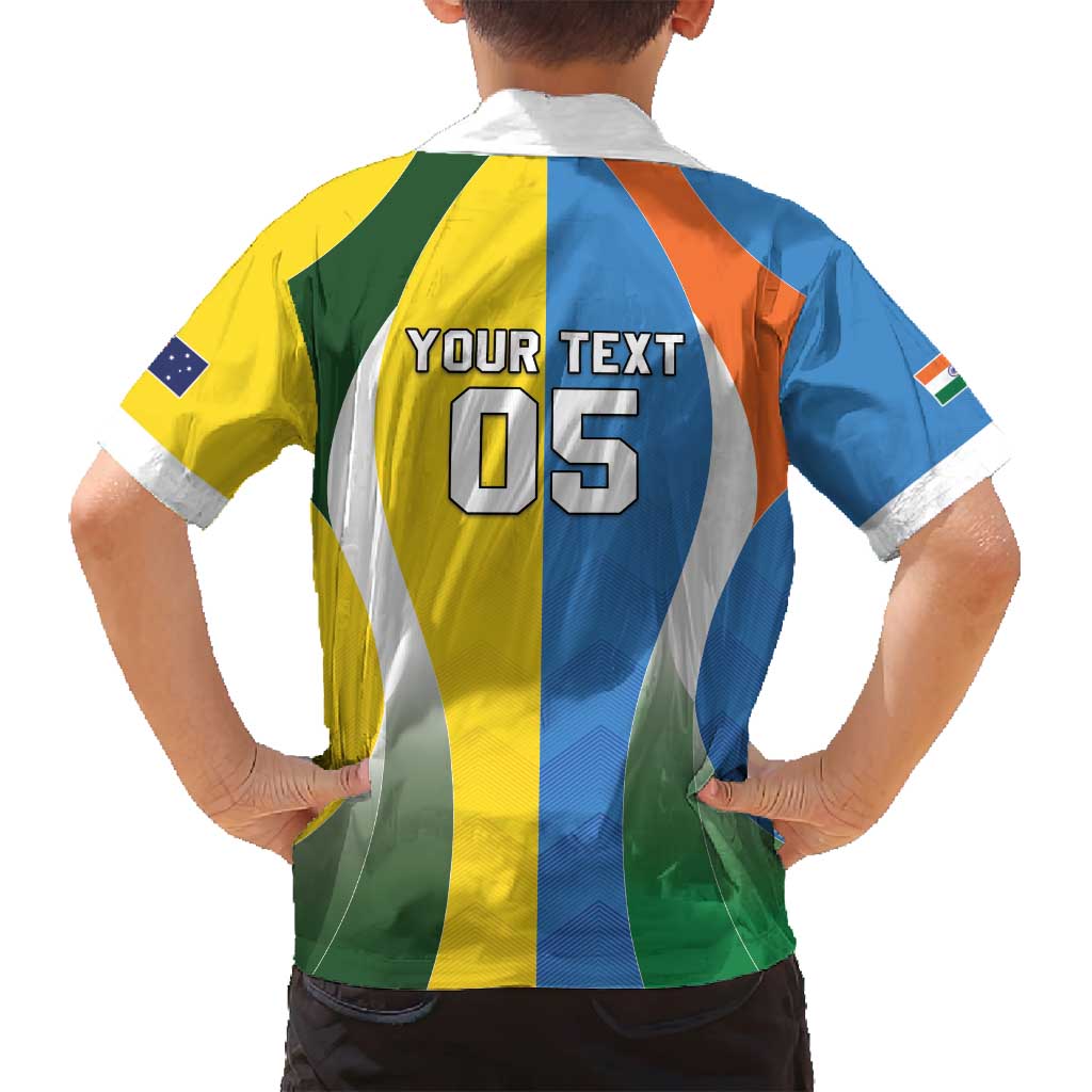 Custom India Vs Australia Cricket Family Matching Summer Maxi Dress and Hawaiian Shirt Final Matchup - Vibe Hoodie