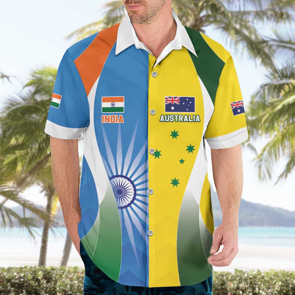 Custom India Vs Australia Cricket Hawaiian Shirt Final Matchup - Vibe Hoodie