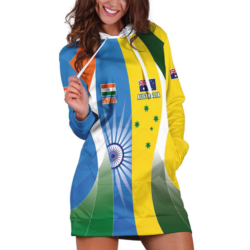 Custom India Vs Australia Cricket Hoodie Dress Final Matchup - Vibe Hoodie