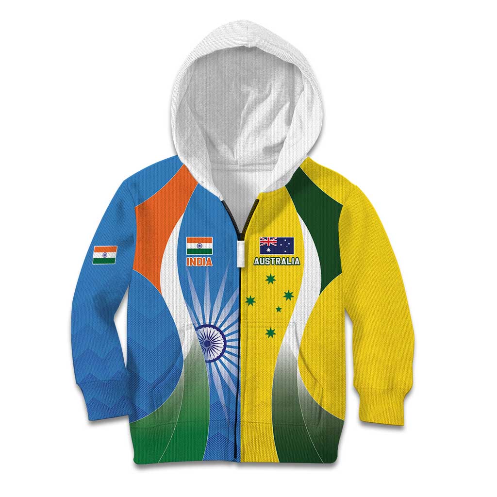 Custom India Vs Australia Cricket Kid Hoodie Final Matchup - Vibe Hoodie
