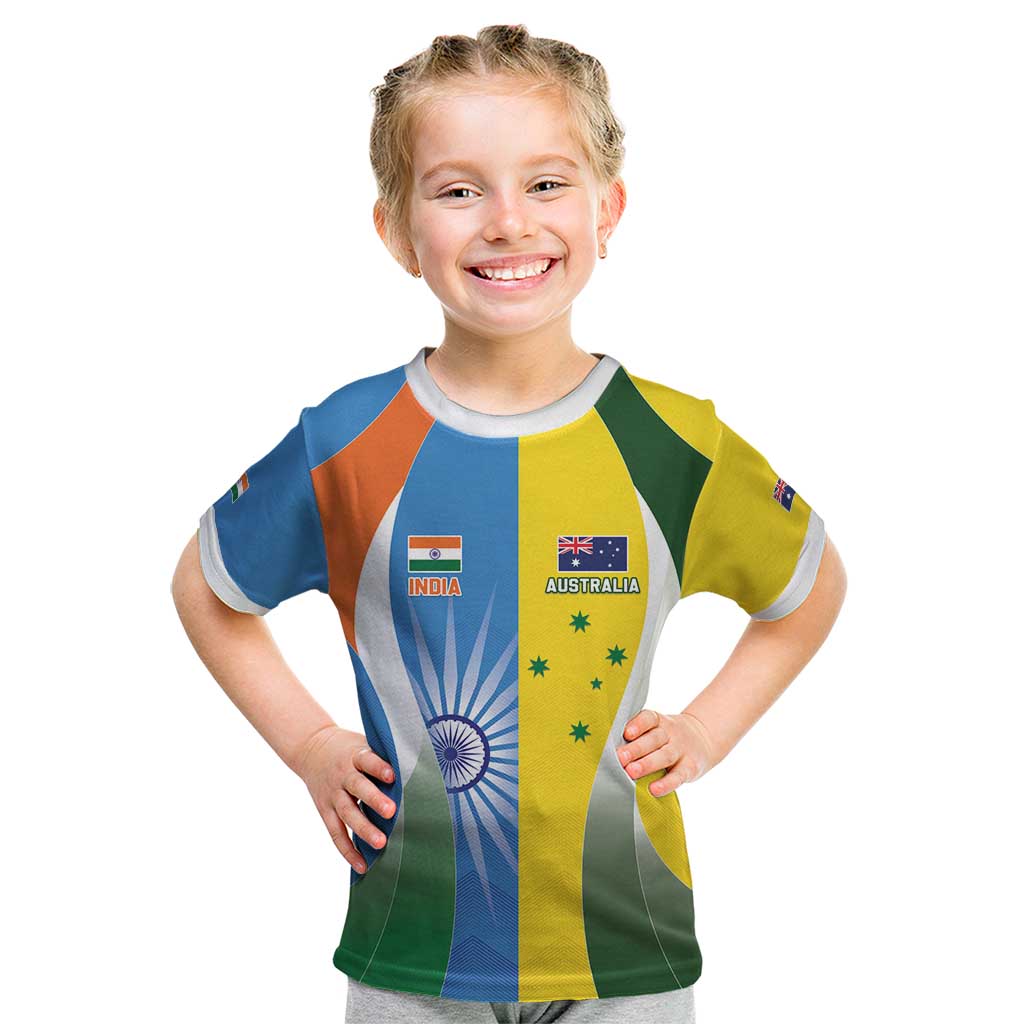 Custom India Vs Australia Cricket Kid T Shirt Final Matchup - Vibe Hoodie