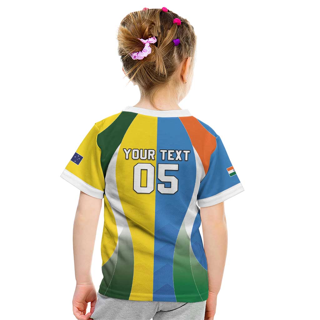 Custom India Vs Australia Cricket Kid T Shirt Final Matchup - Vibe Hoodie