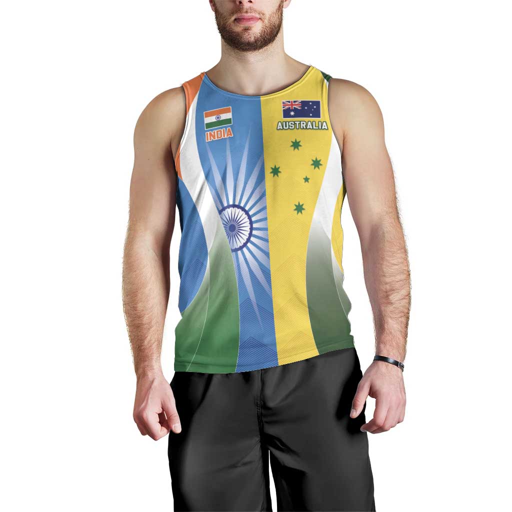 Custom India Vs Australia Cricket Men Tank Top Final Matchup - Vibe Hoodie