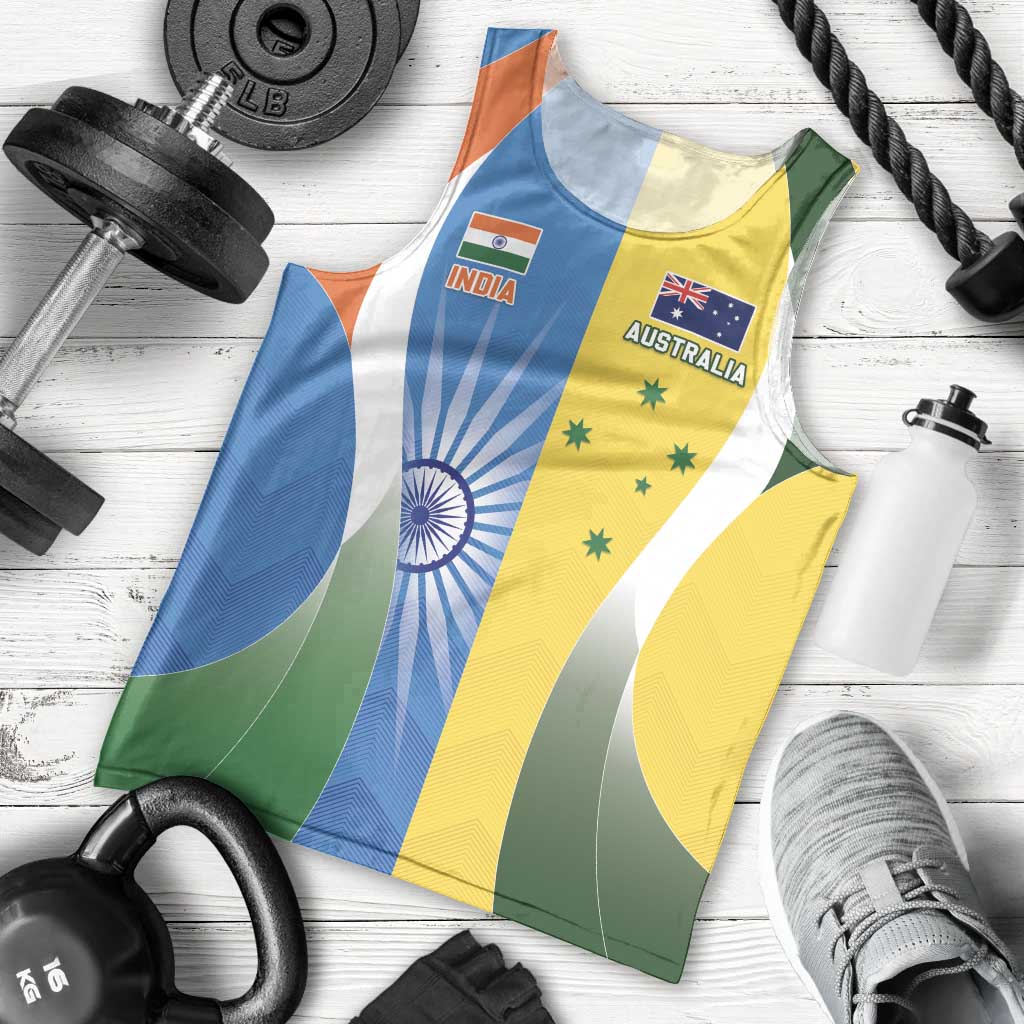 Custom India Vs Australia Cricket Men Tank Top Final Matchup - Vibe Hoodie