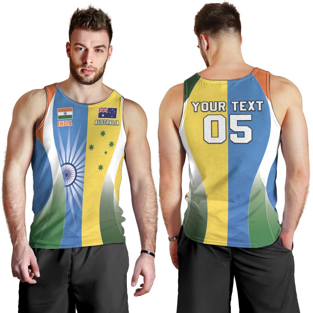 Custom India Vs Australia Cricket Men Tank Top Final Matchup - Vibe Hoodie