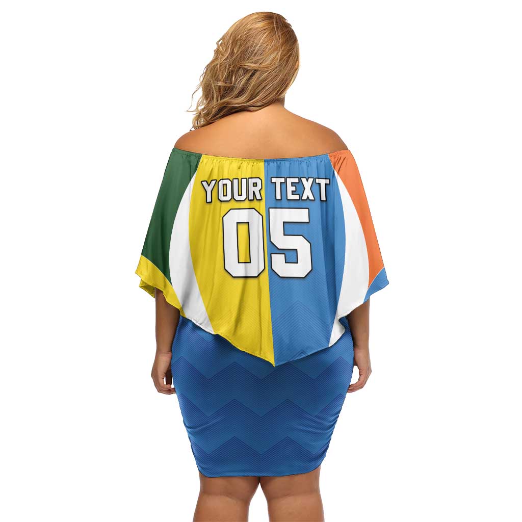 Custom India Vs Australia Cricket Off Shoulder Short Dress Final Matchup - Vibe Hoodie