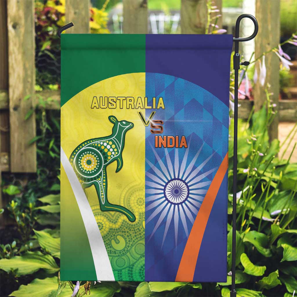 Australia And India Cricket Garden Flag Ashoka Chakra With Aboriginal - Vibe Hoodie