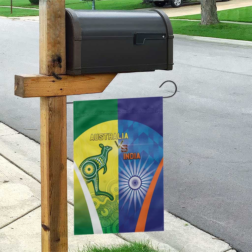 Australia And India Cricket Garden Flag Ashoka Chakra With Aboriginal - Vibe Hoodie