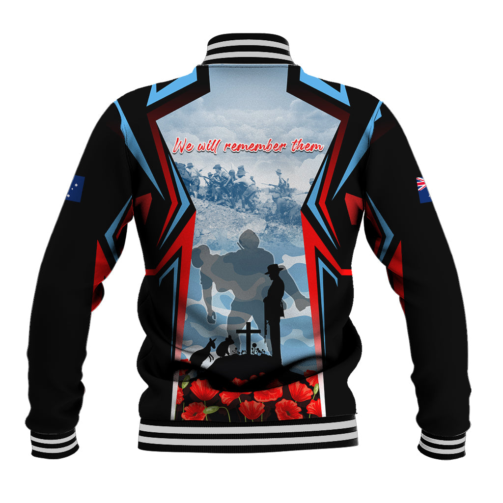 Australia ANZAC Day Baseball Jacket Gallipoli Soldiers Simple Style LT05 - Vibe Hoodie Shop