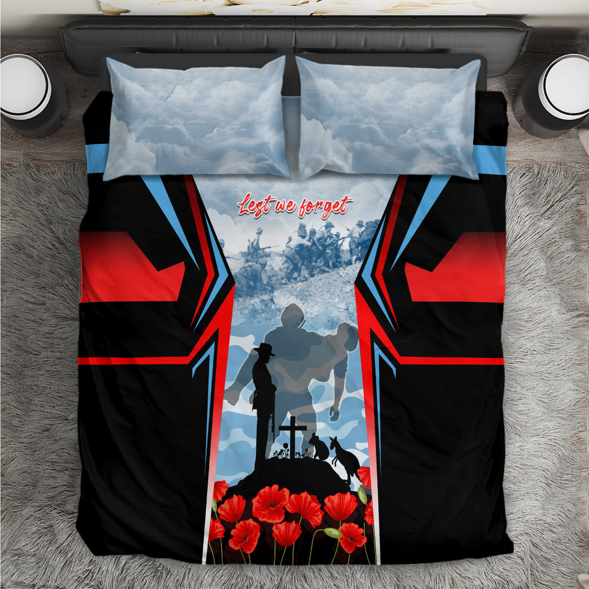 Australia ANZAC Day Bedding Set Gallipoli Soldiers Simple Style LT05 - Vibe Hoodie Shop