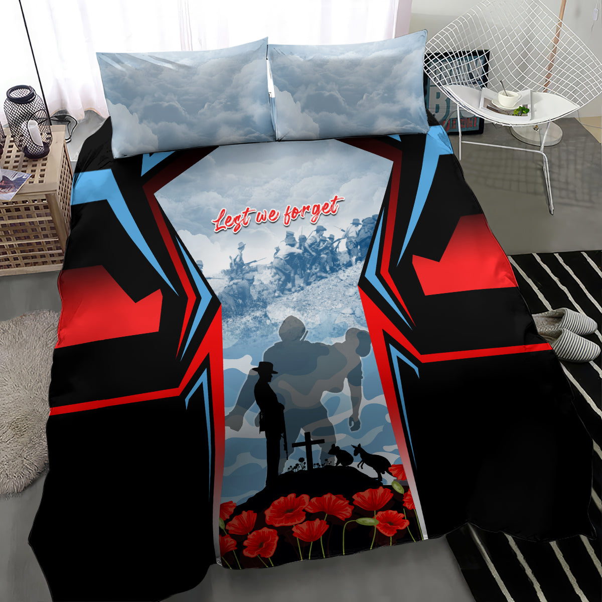 Australia ANZAC Day Bedding Set Gallipoli Soldiers Simple Style LT05 - Vibe Hoodie Shop