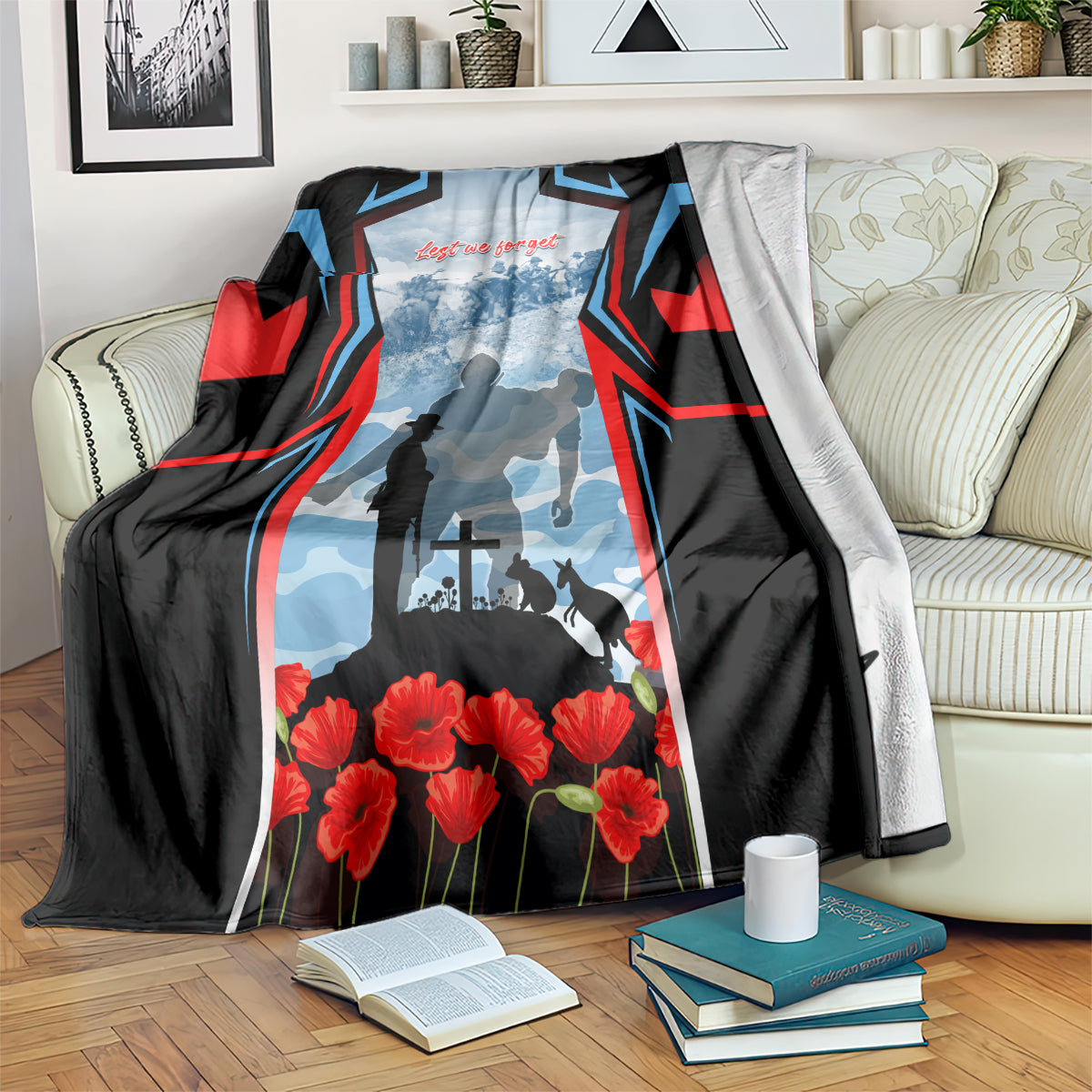 Australia ANZAC Day Blanket Gallipoli Soldiers Simple Style LT05 - Vibe Hoodie Shop