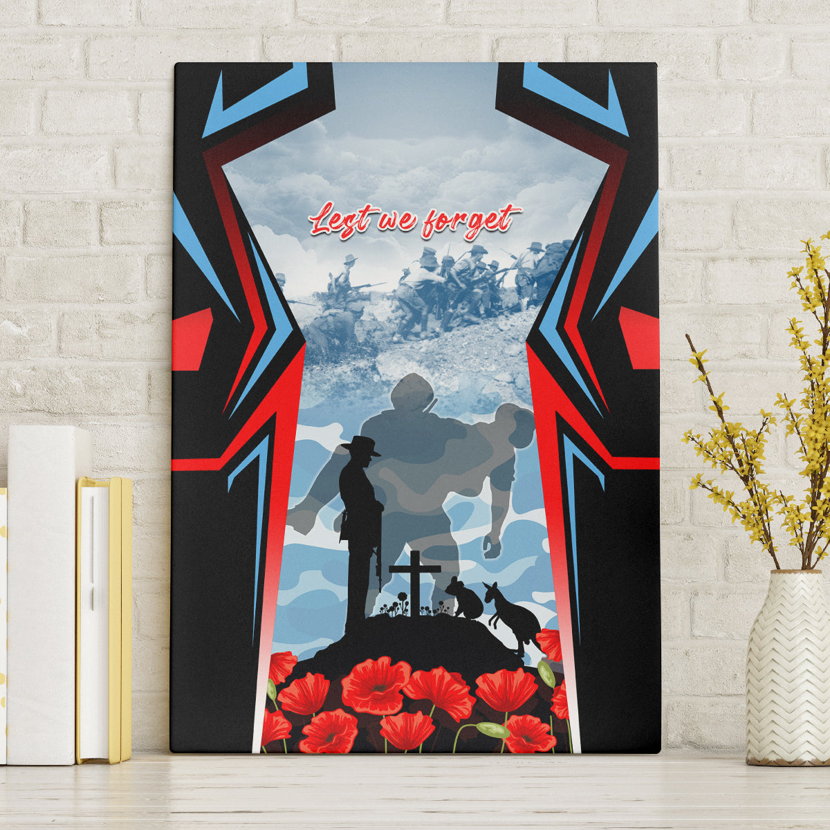 Australia ANZAC Day Canvas Wall Art Gallipoli Soldiers Simple Style