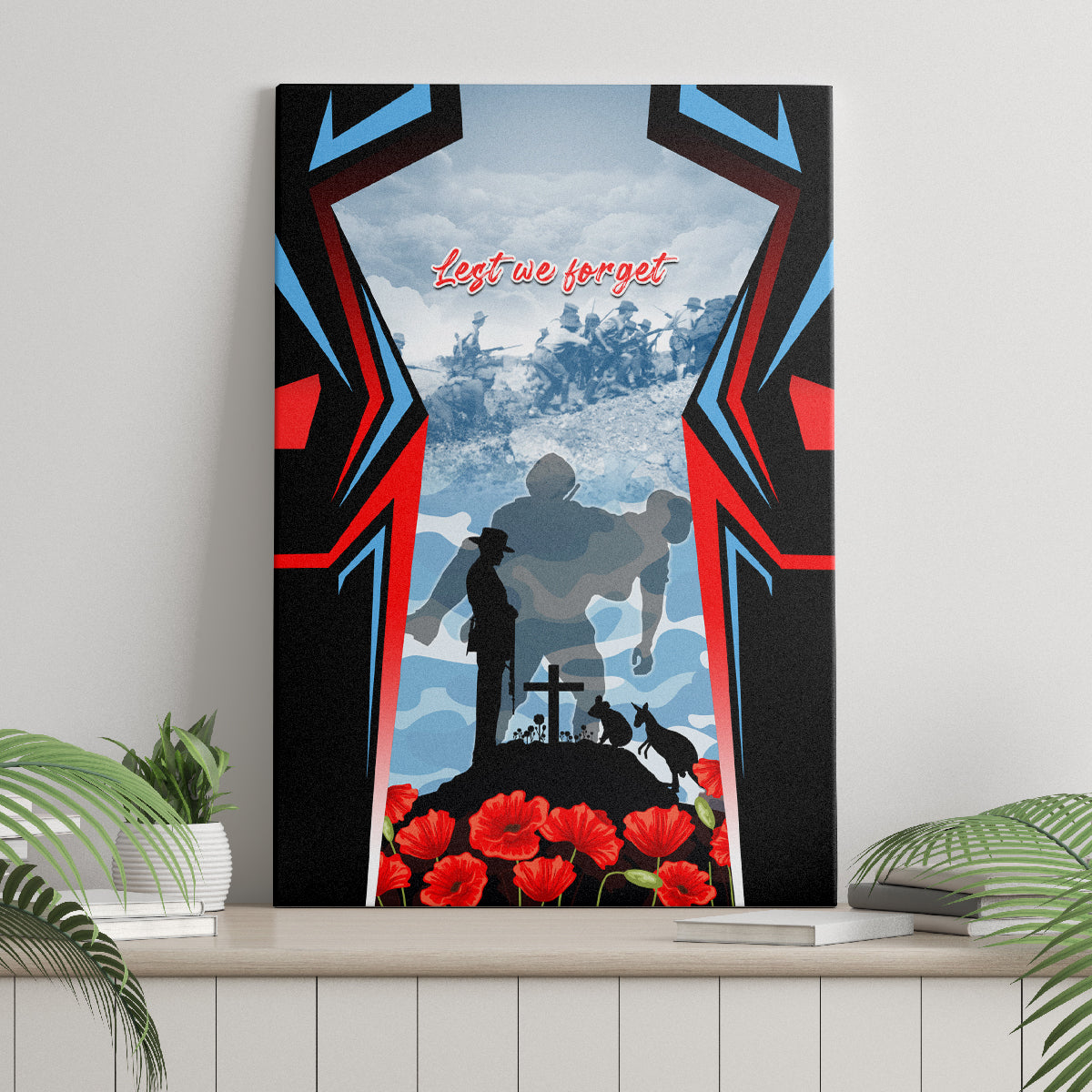 Australia ANZAC Day Canvas Wall Art Gallipoli Soldiers Simple Style