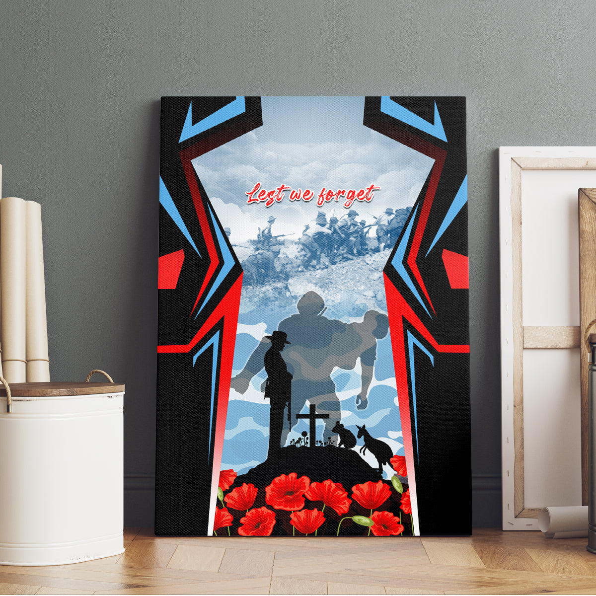 Australia ANZAC Day Canvas Wall Art Gallipoli Soldiers Simple Style