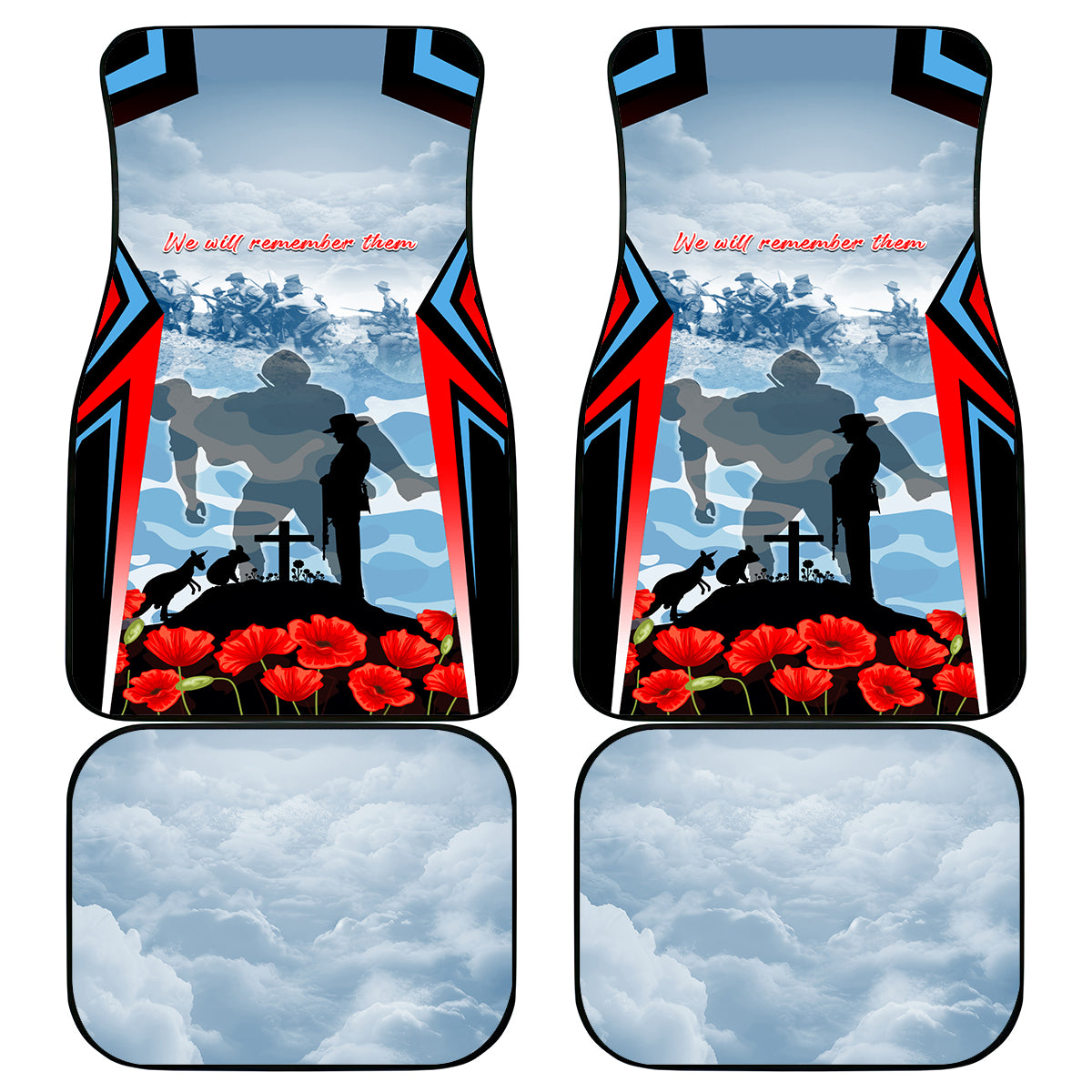 Australia ANZAC Day Car Mats Gallipoli Soldiers Simple Style