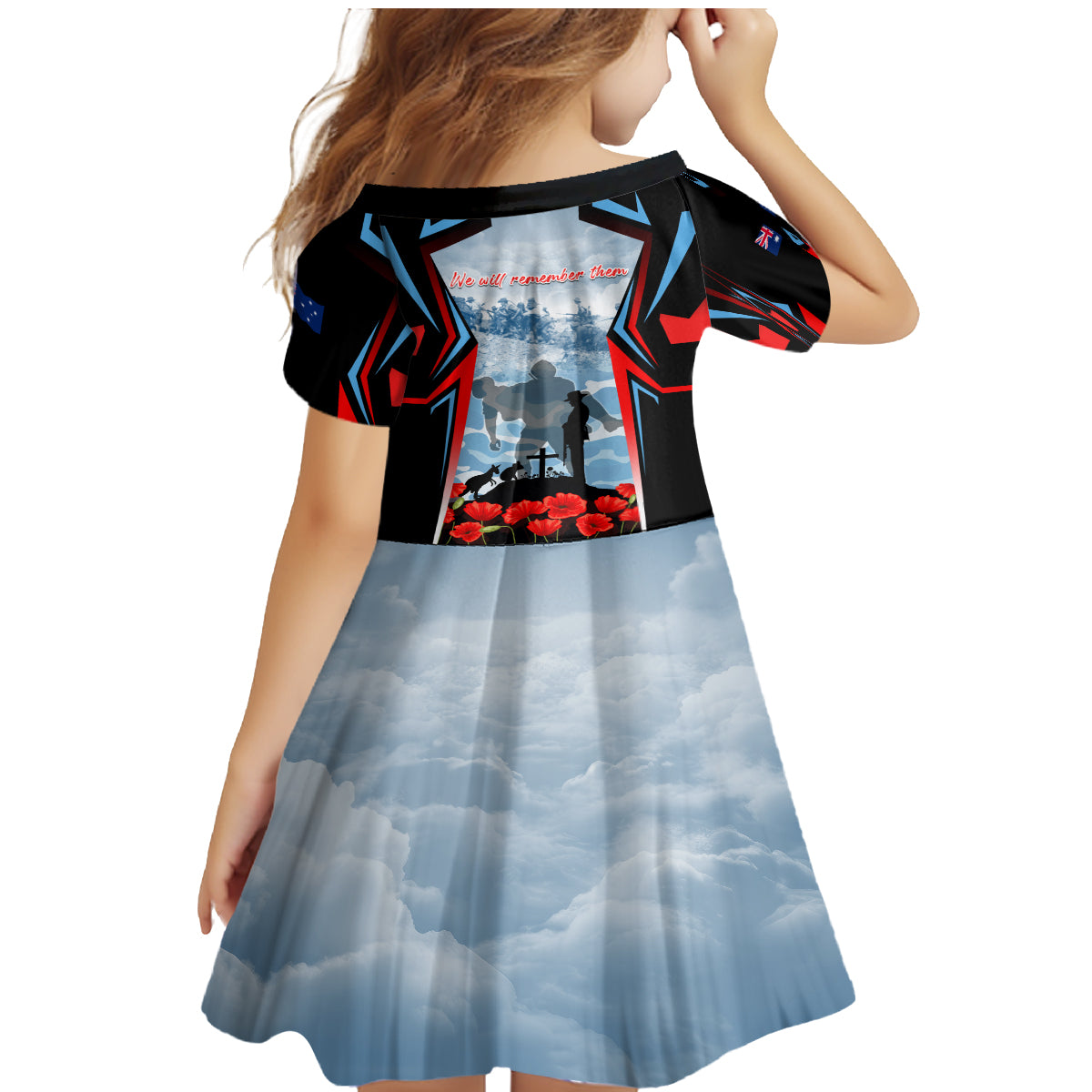 Australia ANZAC Day Family Matching Mermaid Dress and Hawaiian Shirt Gallipoli Soldiers Simple Style