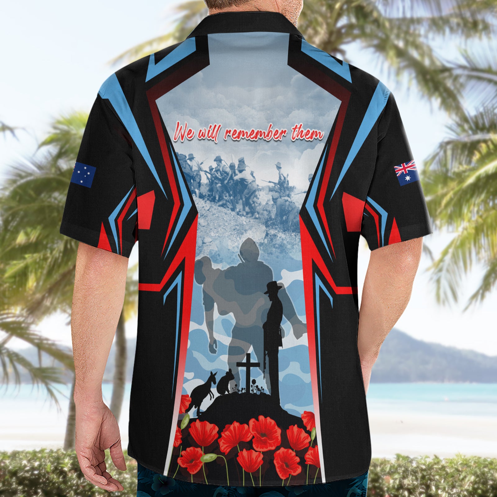 Australia ANZAC Day Hawaiian Shirt Gallipoli Soldiers Simple Style LT05 - Vibe Hoodie Shop