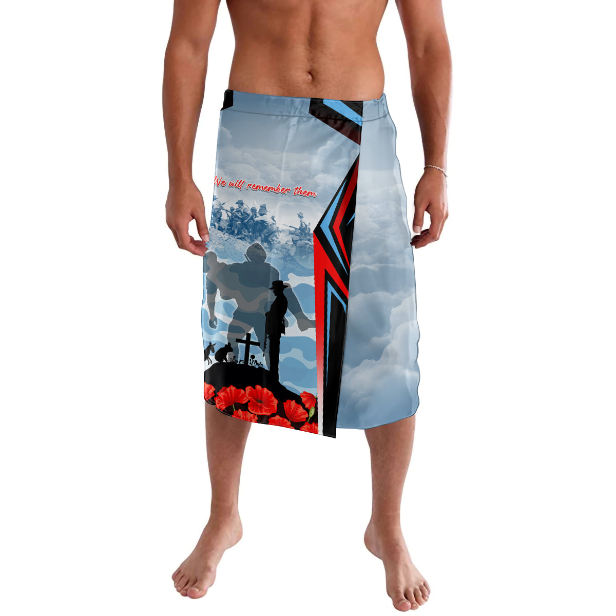 Australia ANZAC Day Lavalava Gallipoli Soldiers Simple Style