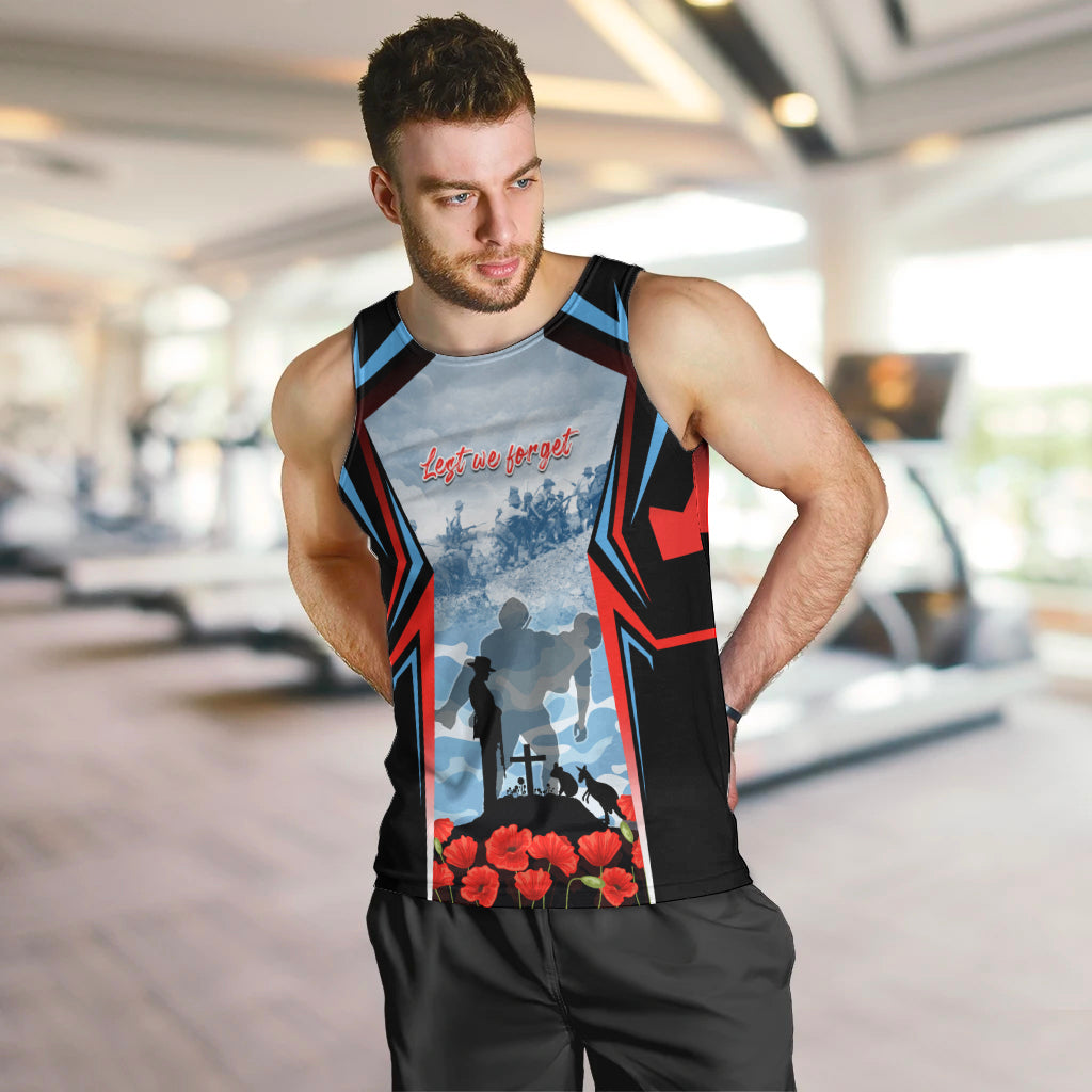 Australia ANZAC Day Men Tank Top Gallipoli Soldiers Simple Style LT05 - Vibe Hoodie Shop