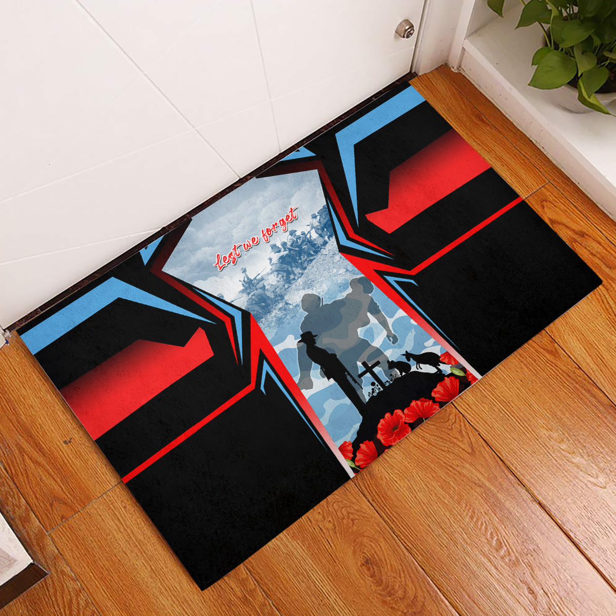 Australia ANZAC Day Rubber Doormat Gallipoli Soldiers Simple Style