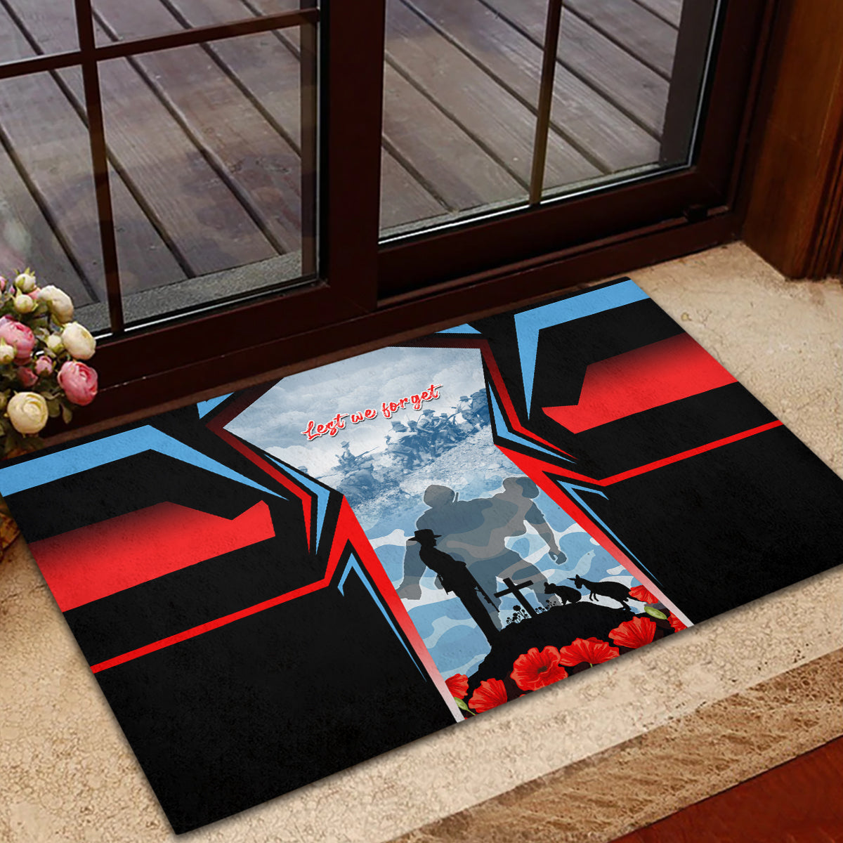 Australia ANZAC Day Rubber Doormat Gallipoli Soldiers Simple Style