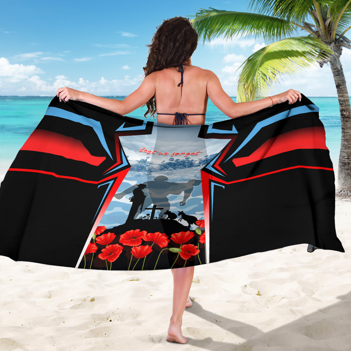 Australia ANZAC Day Sarong Gallipoli Soldiers Simple Style LT05 - Vibe Hoodie Shop