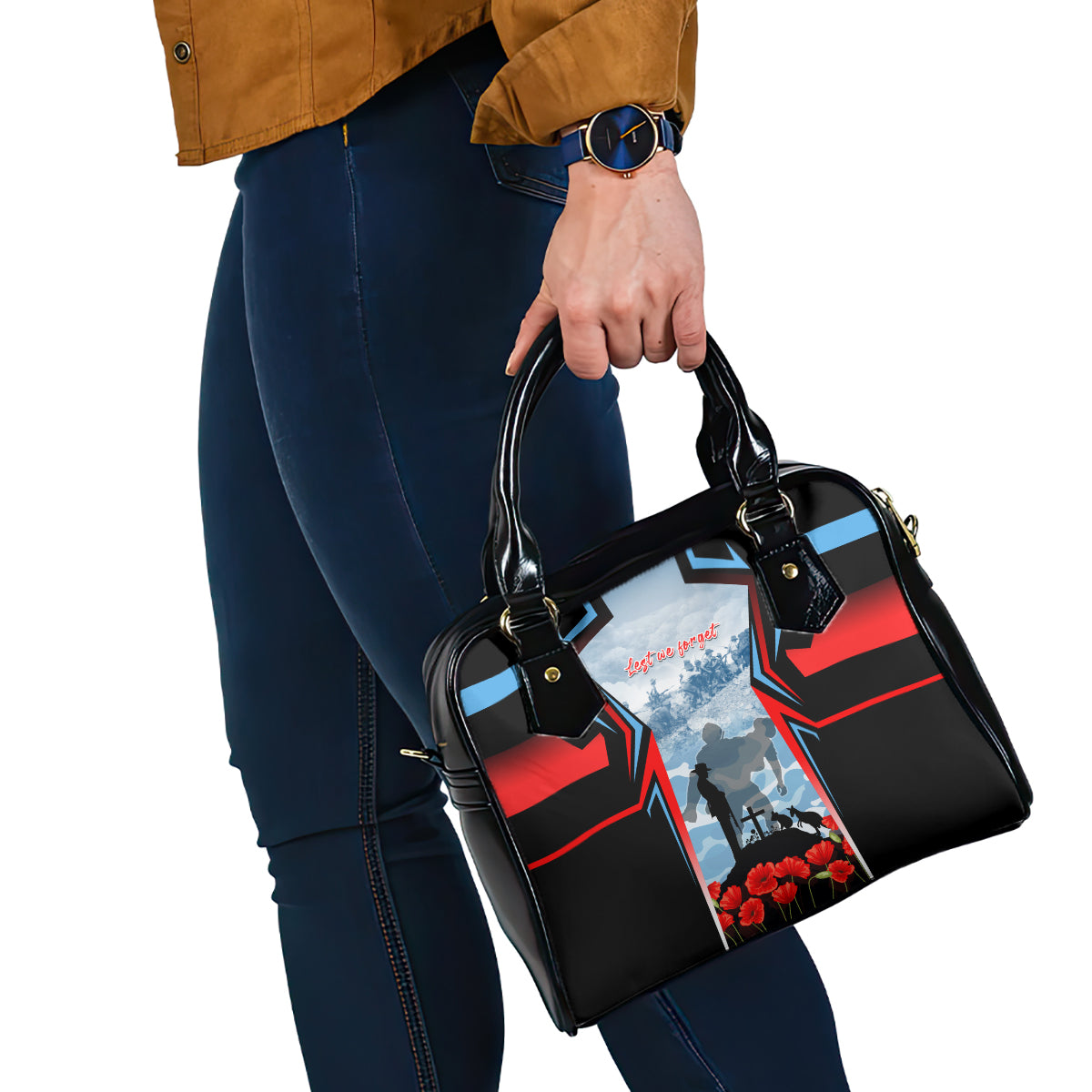 Australia ANZAC Day Shoulder Handbag Gallipoli Soldiers Simple Style LT05 - Vibe Hoodie Shop