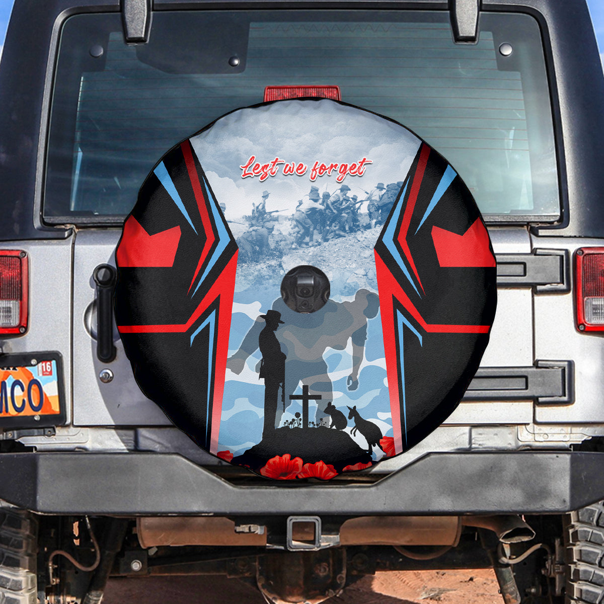 Australia ANZAC Day Spare Tire Cover Gallipoli Soldiers Simple Style LT05 - Vibe Hoodie Shop