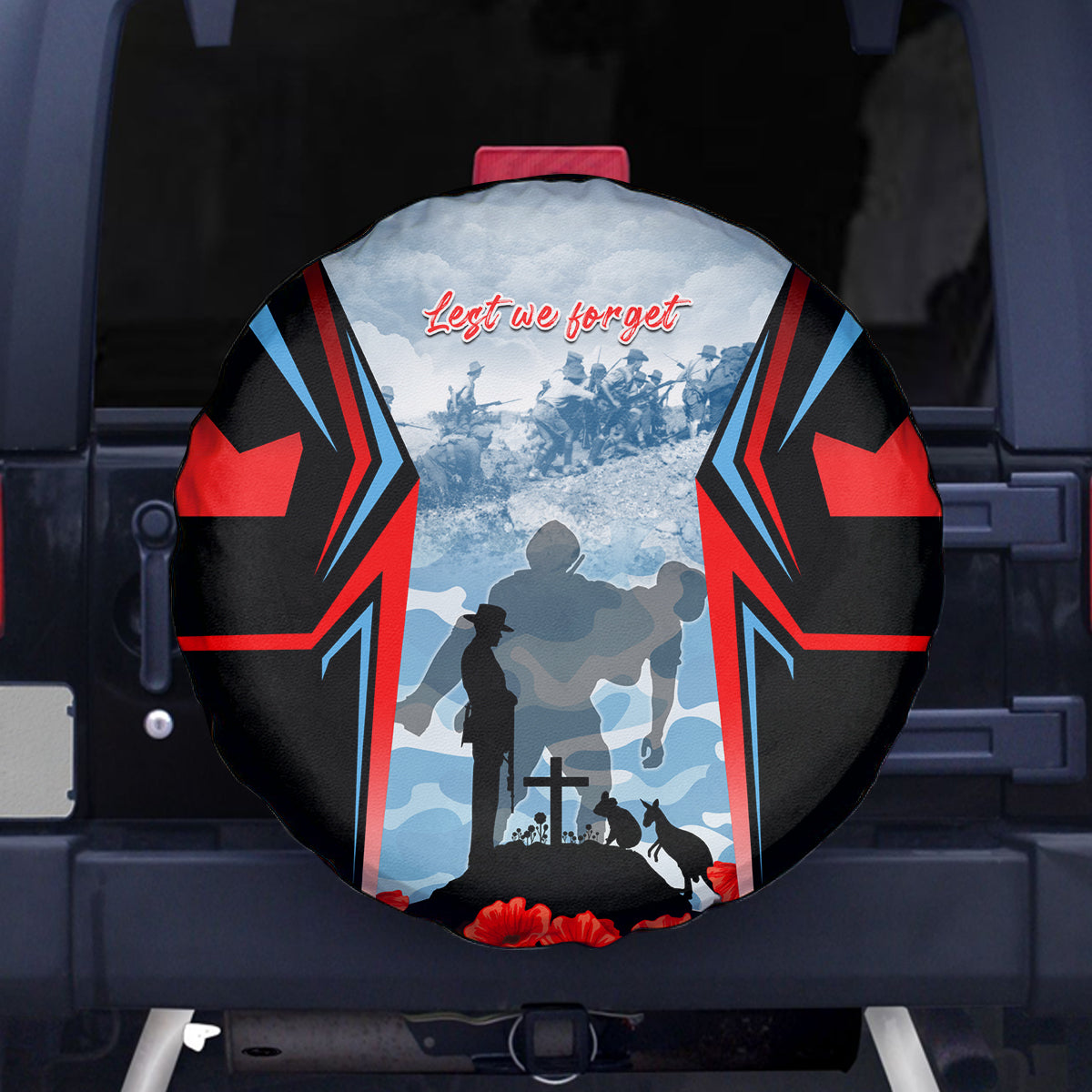 Australia ANZAC Day Spare Tire Cover Gallipoli Soldiers Simple Style LT05 - Vibe Hoodie Shop