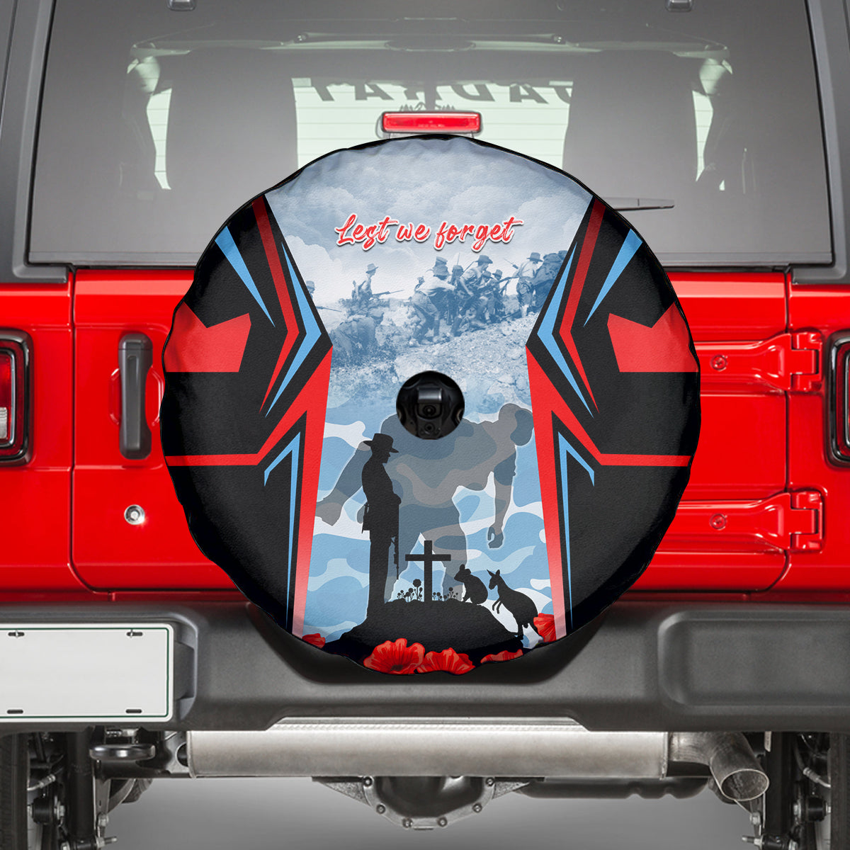 Australia ANZAC Day Spare Tire Cover Gallipoli Soldiers Simple Style LT05 - Vibe Hoodie Shop
