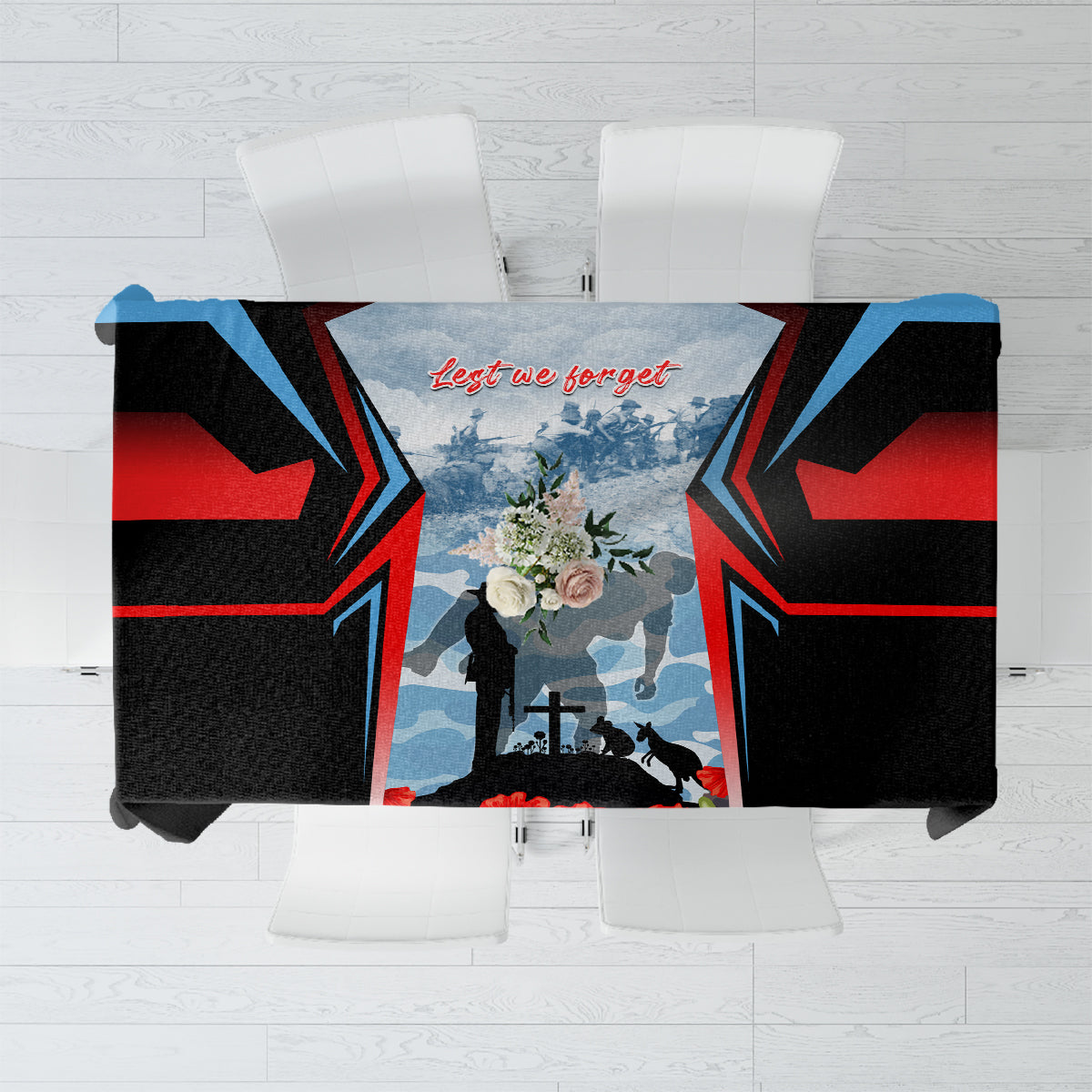Australia ANZAC Day Tablecloth Gallipoli Soldiers Simple Style