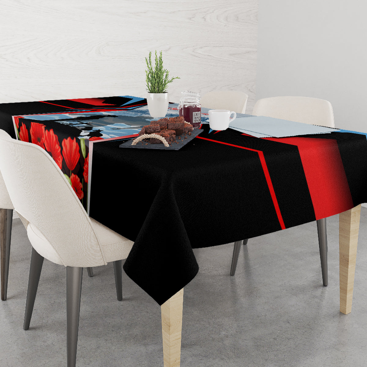 Australia ANZAC Day Tablecloth Gallipoli Soldiers Simple Style