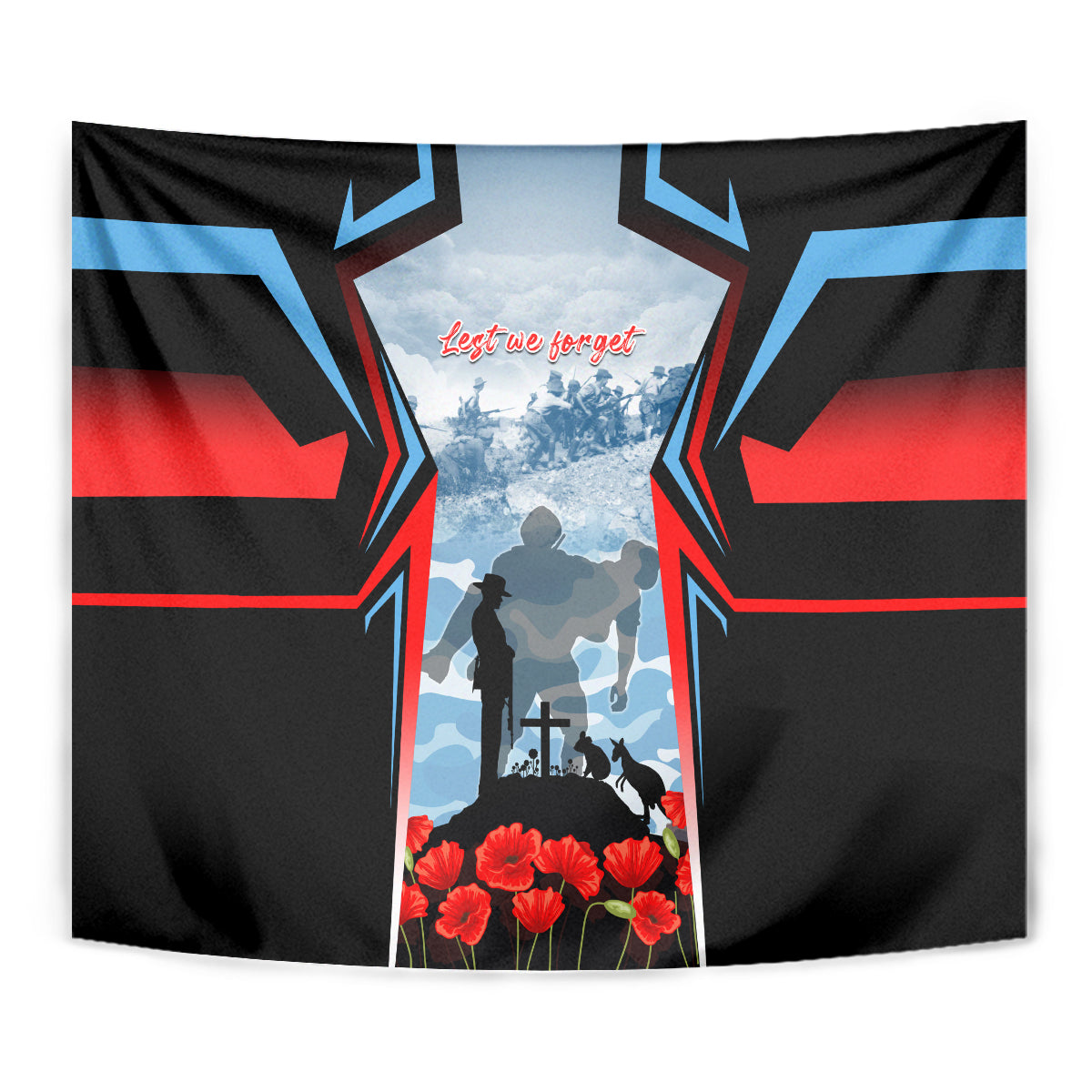 Australia ANZAC Day Tapestry Gallipoli Soldiers Simple Style LT05 - Vibe Hoodie Shop