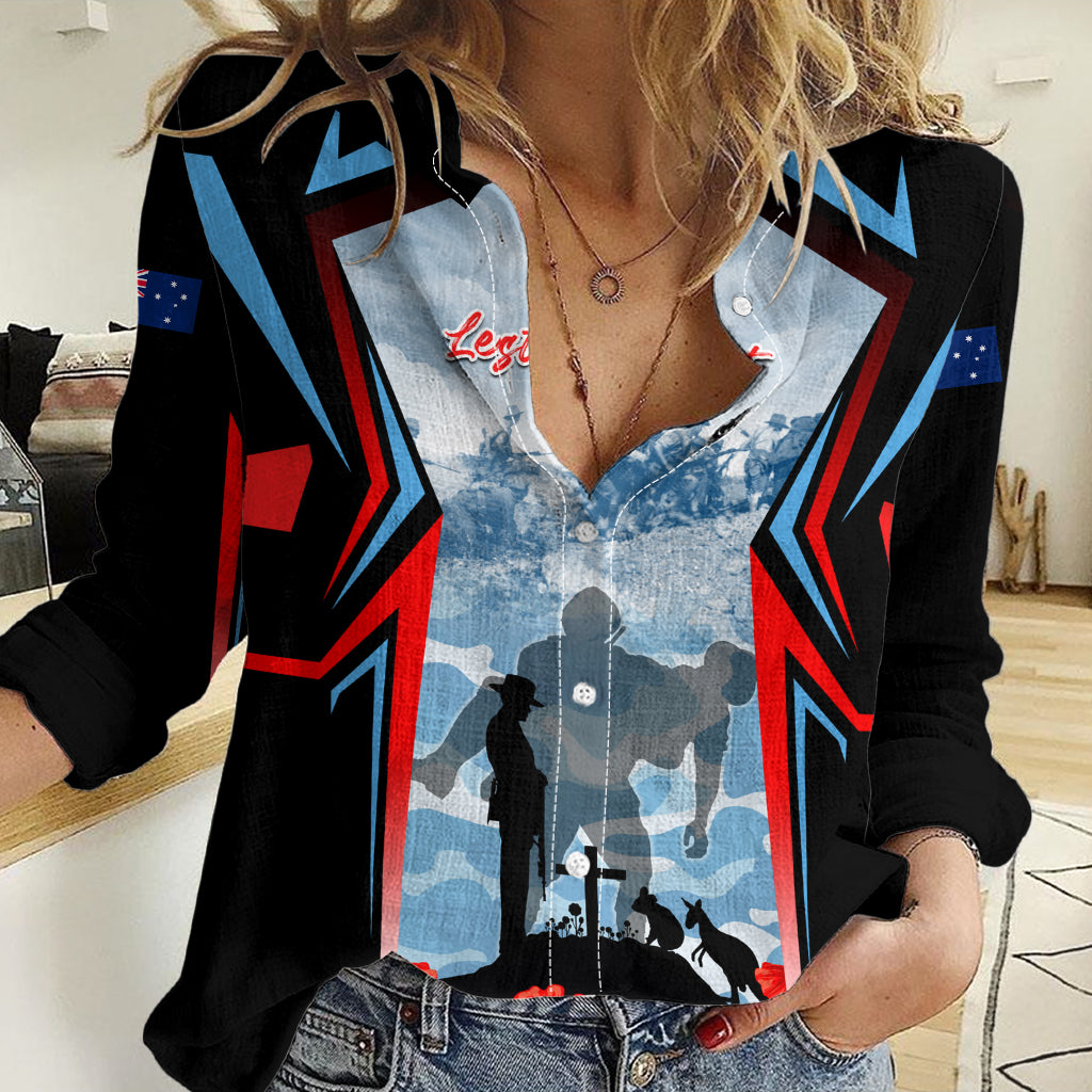 Australia ANZAC Day Women Casual Shirt Gallipoli Soldiers Simple Style LT05 - Vibe Hoodie Shop