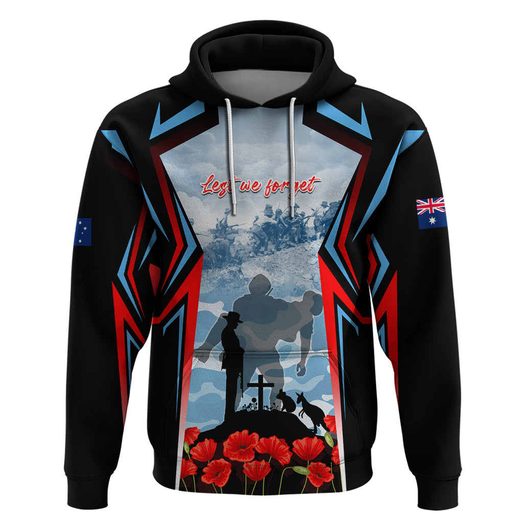 Australia ANZAC Day Zip Hoodie Gallipoli Soldiers Simple Style LT05 - Vibe Hoodie Shop