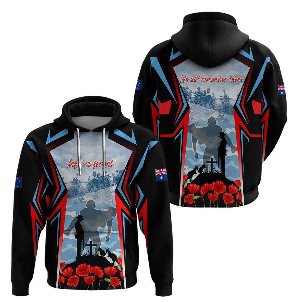 Australia ANZAC Day Zip Hoodie Gallipoli Soldiers Simple Style LT05 - Vibe Hoodie Shop