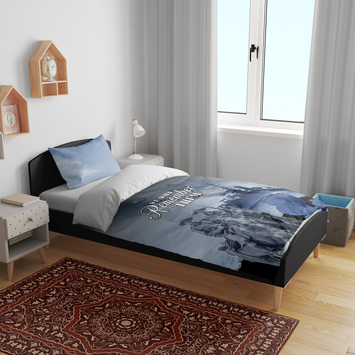 New Zealand ANZAC Day Bedding Set HMNZS Achilles We Will Remember Them LT05 - Vibe Hoodie Shop