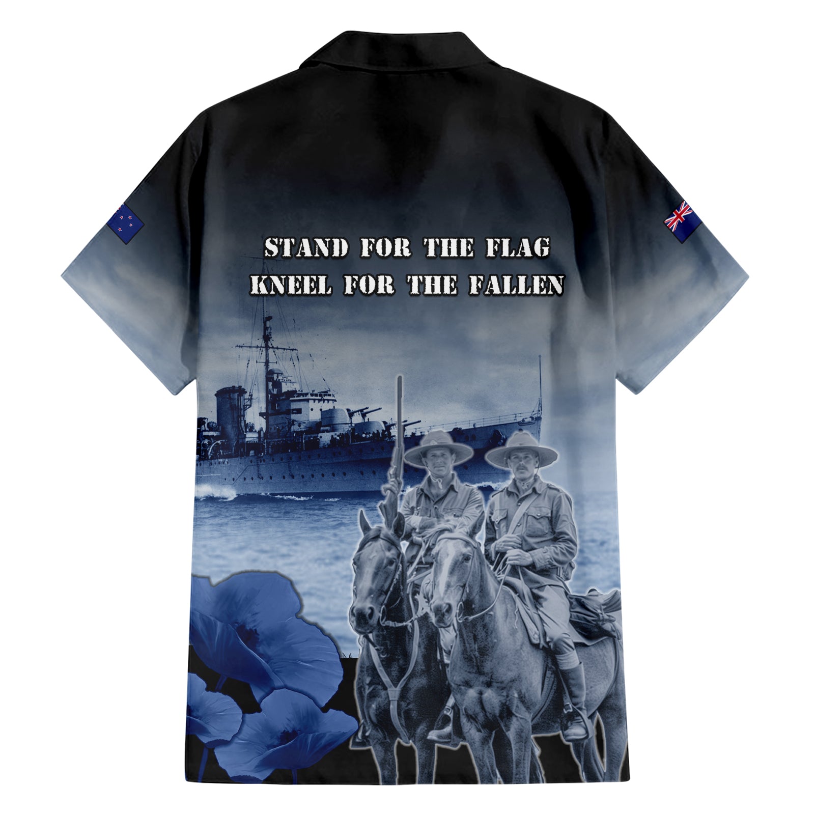 New Zealand ANZAC Day Hawaiian Shirt HMNZS Achilles We Will Remember Them LT05 - Vibe Hoodie Shop